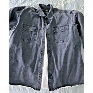 Red Head Denim Lined Cotton Shirt Jacket Barn Cabin Work Outdoor  Mens 2XL